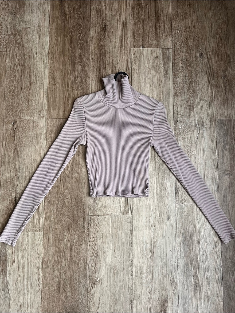Tna ribbed turtle neck long sleeve top